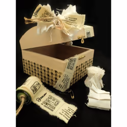 PW International Bobine Ruban Vintage Tissu Imprimé