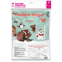 Graines Créatives Kit Plastique Dingue Suspensions de Noël