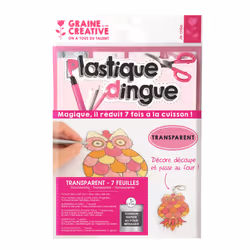 PW International 7 Feuilles De Plastique Dingue, 6 an(s), Plastique, Transparent, 1 pièce(s)