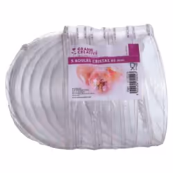 GRAINE CREATIVE 579004, Ballon-jouet, Blanc, Monochromatique, 8 cm, 5 pièce(s)