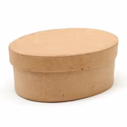 GRAINE CREATIVE 650103, Boîte de rangement, Marron, Ovale, Monochromatique, Marron, 90 mm