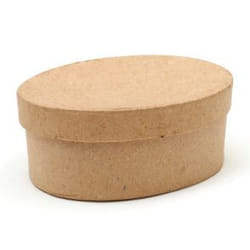 GRAINE CREATIVE 650103 Boîte de rangement Ovale Marron