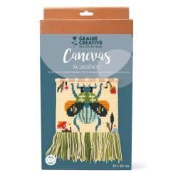 Kit DIY Canevas à Broder Scarabee Graine Créative