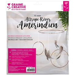 Kit pour fabriquer un mobile - Attrape-rêves amérindien
