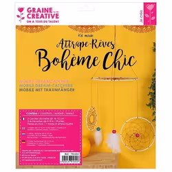 Kit pour fabriquer un mobile - Attrape-rêves bohème chic