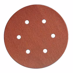 Disque papier auto-agrippant perforé 6 ou 9 trous, s'utilise sur une ponceuse orbitale à plateau velcro et aspiration. Cet ab ...