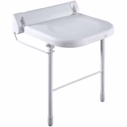 Barre d'appui droite en acier époxy blanc - 300 mm (sans vis) - Ø 25 mm - PRESTO - 60340