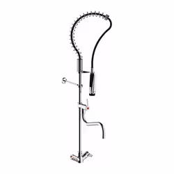 Ensemble de prélavage de cuisine Gamme Presto Chef Modèle avec mélangeur monotrou Fixation sur évier Raccordement F 1/2' (15x ...