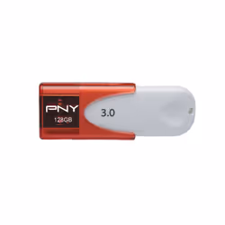 PNY Attaché 4 3.0 128GB lecteur USB flash 128 Go USB Type-A 3.2 Gen 1 (3.1 Gen 1) Rouge, Blanc