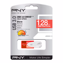 PNY Attaché 4 3.0 128 GB lecteur USB flash 128 Go USB Type-A 3.2 Gen 1 (3.1 Gen 1) Rouge, Blanc - Vue supplémentaire 4
