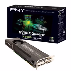 PNY VCQK5000-PB, Quadro K5000, 4 Go, GDDR5, 256 bit, 4096 x 2160 pixels, PCI Express 3.0