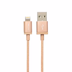 PNY USB A/Lightning 1.2 m, 1,2 m, Lightning, USB A, Or, Métallique, Droit, Droit