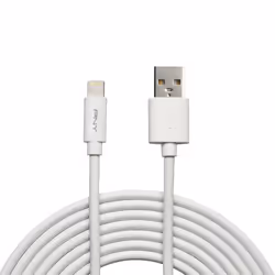 PNY C-UA-LN-W01-10, 3 m, Lightning, USB A, Blanc, Droit, Droit