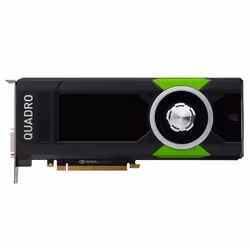 PNY VCQP5000-PB, Quadro P5000, 16 Go, GDDR5X, 256 bit, 7680 x 4320 pixels, PCI Express x16 3.0