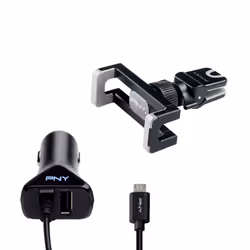PNY B-HVEEXK1/PDCUUK1-RB, Auto, Allume-cigare, 5 V, 1,2 m, Noir
