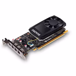 PNY VCQP1000-PB, Quadro P1000, 4 Go, GDDR5, 128 bit, 5120 x 2880 pixels, PCI Express x16 3.0