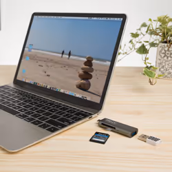PNY R-TC-UA-3N1E01-RB lecteur de carte mémoire USB 3.2 Gen 1 (3.1 Gen 1) Type-C Métallique - Vue supplémentaire 4