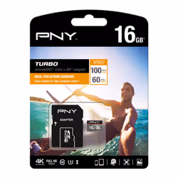 PNY Turbo 16 Go MicroSDHC UHS-I Classe 10 - Vue supplémentaire 4