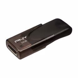 PNY Attaché 4 USB 2.0, 32 Go, USB Type-A, 2.0, Casquette, Noir