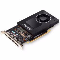PNY VCQP2200-PB, Quadro P2200, 5 Go, GDDR5X, 160 bit, 5120 x 2880 pixels, PCI Express x16 3.0