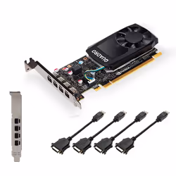 PNY VCQP620DVIV2-PB, Quadro P620 V2, 2 Go, GDDR5, 128 bit, 5120 x 2880 pixels, PCI Express x16 3.0