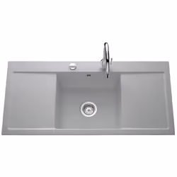 Présentation L 1060 x l 510 x P 200 mm Matière : Céramique Couleur : Aluminium mat Meuble sous-évier : 50 cm Marque : Aquatop