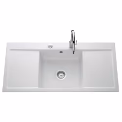 Présentation L 1060 x l 510 x P 200 mm Matière : Céramique Couleur : Blanc Meuble sous-évier : 50 cm Marque : Aquatop