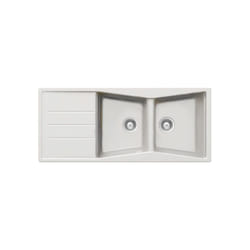 Vier de cuisine Cristalite Opus - 1160 x 500 x 195 mm - sous-meuble 80 cm - Coloris Alpina - Schock