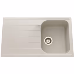 Modèle : Viola EV2501 Encastrement : L 840 x P 480 mm Matière(s) : Cristalite (Schock) Couleur : Everest 204, blanc cassé mét ...