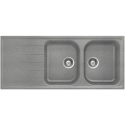 Evier Cristalite schock viola EV2521 2Bacs Croma 022 métallisé
