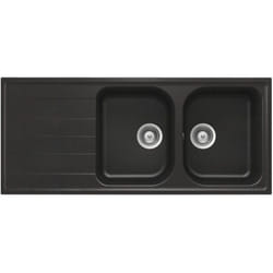 Evier Cristalite schock viola EV2521 2Bacs Nero 139 granite