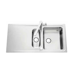 Vier de cuisine Inox lisse avec vide sauce stromboli - l 1010 x l 510 x p 195 mm - sous-meuble de 80 cm