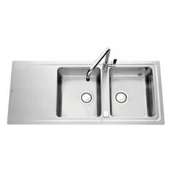 JS - vier de cuisine Inox lisse stromboli - l 1170 x l 510 x p 195 mm - sous-meuble de 90 cm