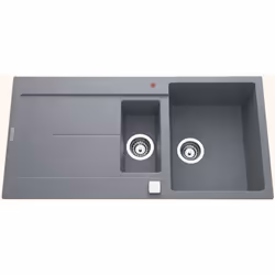 POINTS FORTS : > Évier encastrable 100x50 cm > Meuble sous évier 60 cm minimum > Evier vidage automatique > Évier réversible  ...