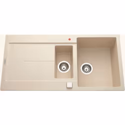POINTS FORTS : > Évier encastrable 100x50 cm > Meuble sous évier 60 cm minimum > Evier vidage automatique > Évier réversible  ...