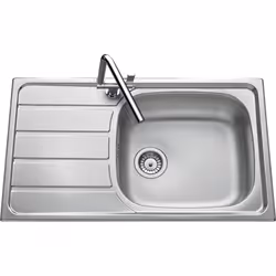 LUISINA EV45001 IL, Evier encastré, Rectangulaire, Acier inoxydable, 1 bols, Smooth stainless steel, Rectangulaire