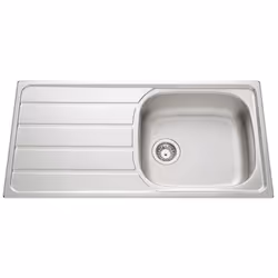 LUISINA EV45011 IL, Evier à poser, Rectangulaire, Acier inoxydable, 1 bols, Smooth stainless steel, Rectangulaire