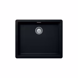 Evier sous plan Nocturne Puro noir, EVSP8000L236