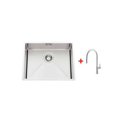 Pack évier mitigeur Vibrato Inox Lisse + mitigeur RC96137DO015, L03747