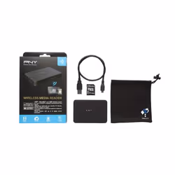 PNY Wireless Media Reader lecteur de carte mémoire USB 2.0 Noir
