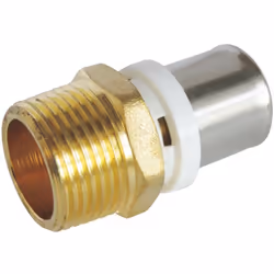 SOMATHERM FOR YOU - /5608-20-20 - Raccord droit Mâle à sertir pour tube Multicouche Ø20 - Mâle 20/27 (3/4'') Permet de raccor ...