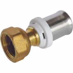 SOMATHERM FOR YOU - /5703-16-12 - Raccord droit à sertir pour tube Multicouche Ø16 - écrou tournant Femelle 12/17 (3/8'') Per ...