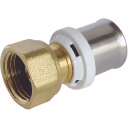 Description générale Permet de raccorder un tube Multicouche de diamètre Ø20 avec un raccord droit à sertir. Ce produit est c ...