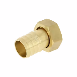 Description générale Raccord en laiton cannelé femelle pour tuyau d'arrosage, conçu pour des installations sanitaires et de c ...
