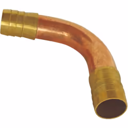SOMATHERM FOR YOU - Coude égal Laiton cannelé - Tuyau 19 ou 20 A PROPOS DE L'ARTICLE Pour tube de diamètre intérieur 19mm ou  ...