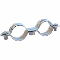 SOMATHERM FOR YOU - Collier de serrage double Ø14 (x25) - Acier nickelé A PROPOS DE L'ARTICLE Lot de 25 unités DESCRIPTION Pe ...