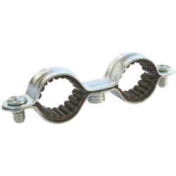 Ayor - Collier de fixation double isophonique pour plomberie Ø14 (x10 ) - Acier nickelé