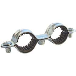 Ayor - Collier de fixation double isophonique pour plomberie Ø16 (x10 ) - Acier nickelé