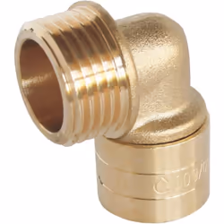 SOMATHERM FOR YOU - Raccord coudé à glissement pour tube PER Ø16 - Mâle 15/21 (1/2'') Permet de raccorder un tube PER de diam ...