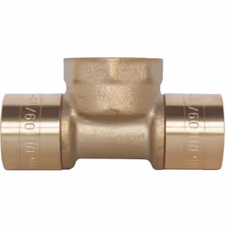 SOMATHERM FOR YOU - Té à glissement pour tube PER Ø16 - Femelle 15/21 (1/2'') au centre : Ø16 - F15/21 - Ø16 Permet de raccor ...